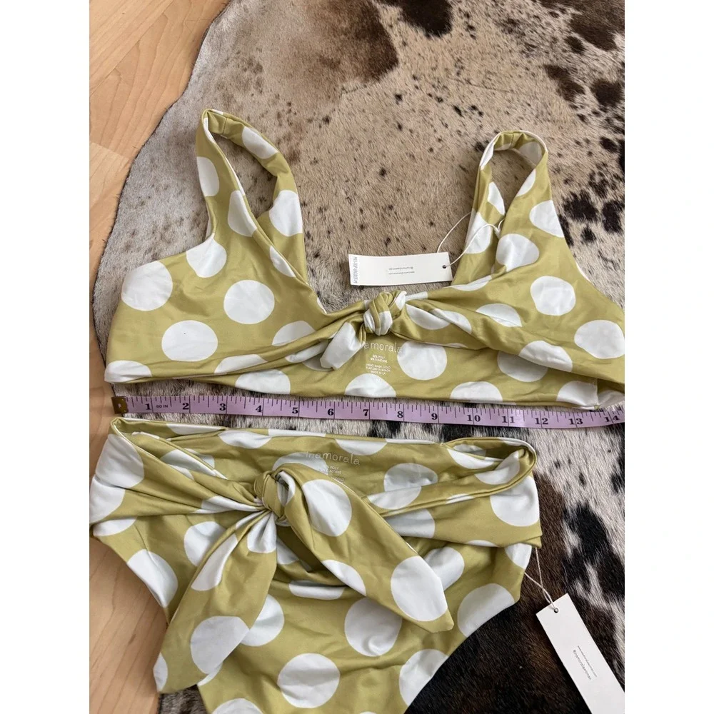 INAMORATA Melba Top Bikini Set Swimsuit in Retro‎ Polka Dot size S/M